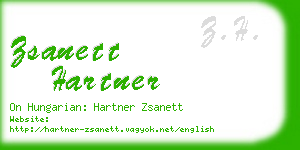 zsanett hartner business card